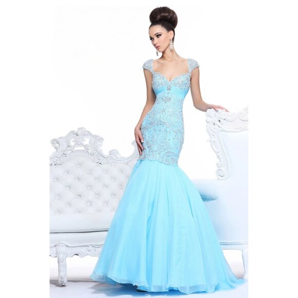 WOW Luxury Couture Glamorous Designer Wedding Evening Cocktail Runway Gown Dress - Picture 1 of 8